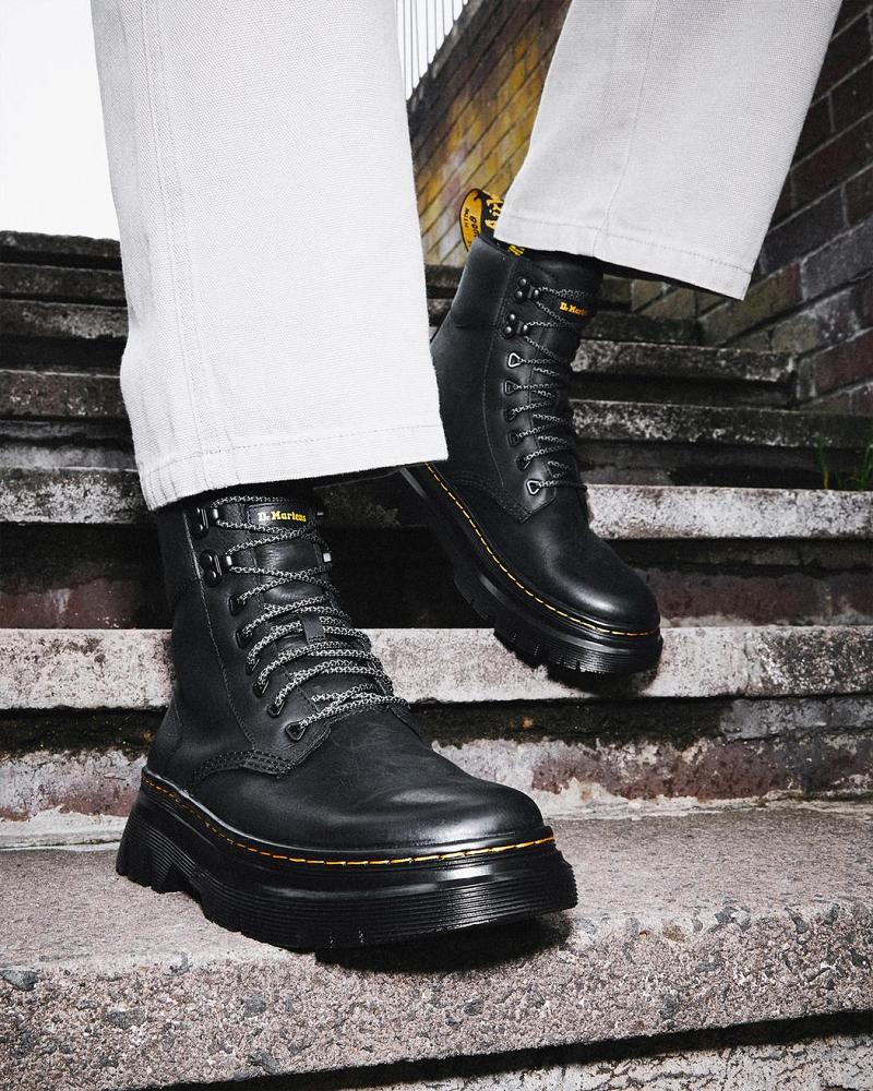 Dr Martens Tarik Wyoming Læder Fritidsstøvler Dame Sort | DK 96XYU